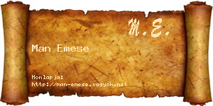 Man Emese névjegykártya